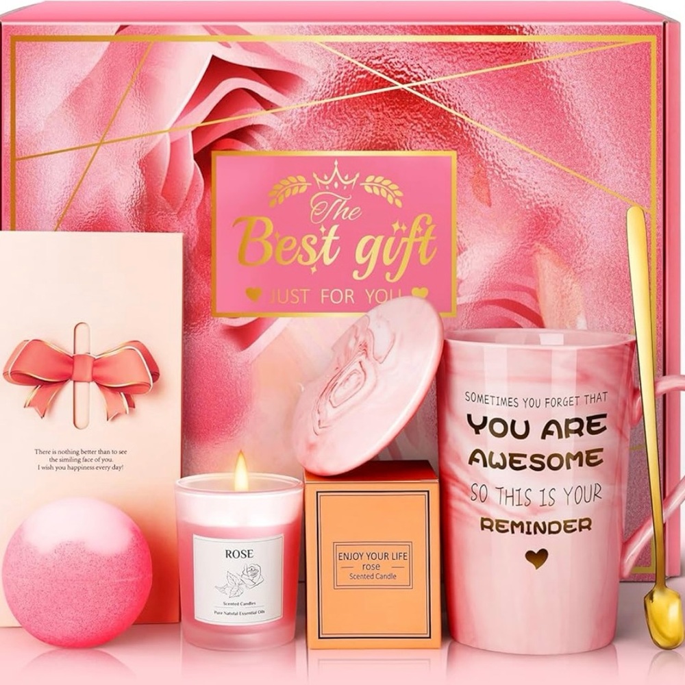 Pink Rose Gift Set nwt nib - Picture 1 of 5
